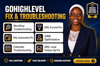 audit fix and troubleshoot your go high level workflow and automation ghl funnel