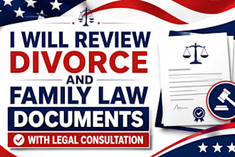 review divorce and family law documents with legal consultation