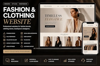 build a modern fashion and clothing website