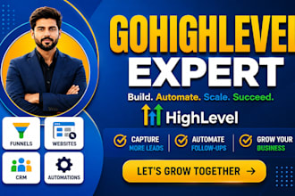 be gohighlevel expert for ghl website, sales funnel and booking pages