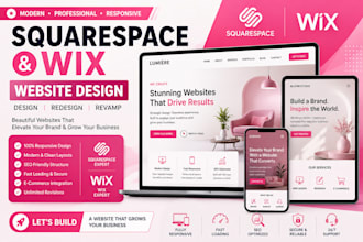 squarespace website design squarespace redesign wix website design wix redesign