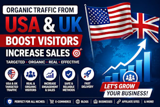 do organic USA,UK website traffic to increase sales