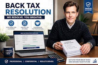 fix back tax and overdue tax return for irs debt relief and compliance