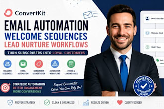 build convertkit welcome sequences and lead nurture wokflows