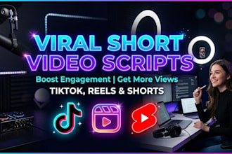 write viral short video scripts and ai content for social media