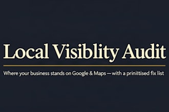 run a local visibility audit for your business