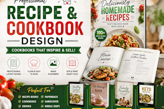 design and layout cook book and creative recipe
