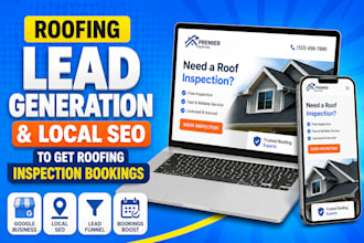 do roofing lead generation funnel local SEO to get roofing inspection bookings