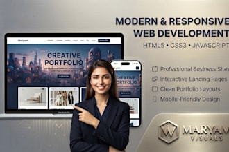 build a responsive HTML CSS javascript website