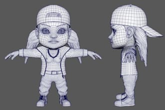 retopologize 3d models for games and animation
