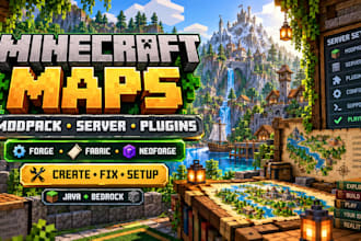 create minecraft maps fix minecraft modpack server plugins forge fabric neoforge