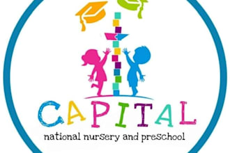 design a cute, colorful kids, nursery, and school logo