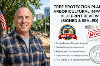 do tree protection plan drawing arboricultural impact blueprint review signed se