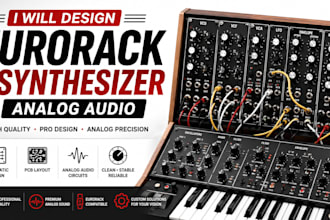 design custom eurorack synthesizer and analog audio pcb layouts