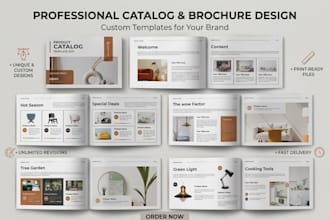 design a product catalog for your retail manufacturing or wholesale businesses