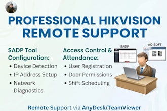 setup hikvision access control, sadp tool, and attendance software