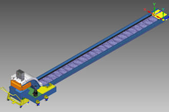 do modeling and drawing for machine and conveyor design