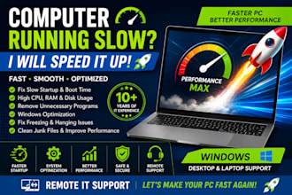 fix your slow computer, speed up windows and optimize your PC