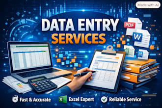 do accurate data entry and copypaste and excel work