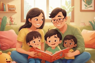 create children book illustration, picture book and story book art