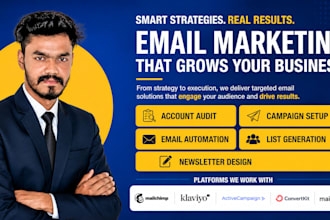 do mailchimp email marketing campaign, email automation email newsletter design