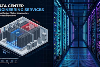 do data center design sizing 3d modeling and animated walkthrough
