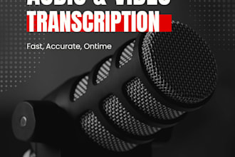 transcribe audio or video to accurate text quickly
