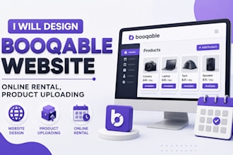 design booqable rental website for event, equipment, and party rental businesses