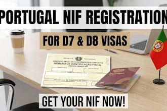 register your portugal tax number niff or your d7 or d8 visa