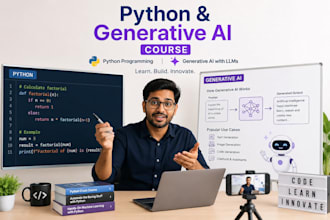 teach python and gen ai