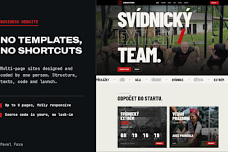 design and develop a custom coded website for your small business