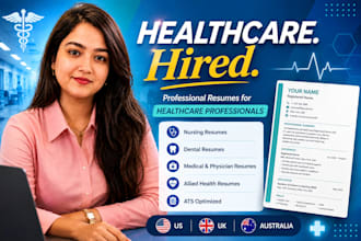 write an ats healthcare resume for clinical and healthtech