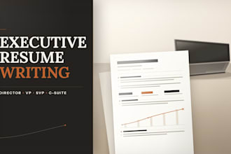 write an executive resume for director vp svp senior leaders and executives