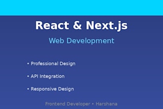 build professional react js website