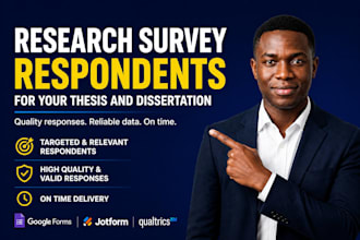 get targeted survey respondents for thesis dissertation and research data