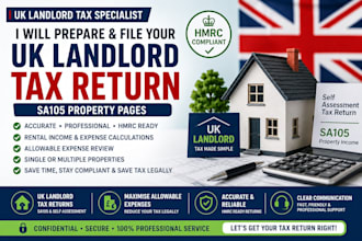 prepare and file your UK landlord property tax return sa105