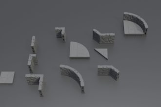 design 3d printable modular dungeon tiles for tabletop rpgs