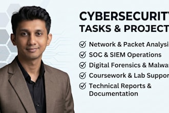 do cybersecurity tasks, labs, and technical projects