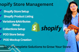 manage your shopify pod store products and collections setup