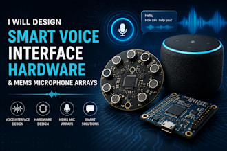 do smart voice interface hardware and mems microphone arrays