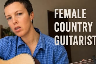 be your country rock female singer with acoustic guitar and vocals