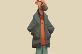 design cartoon characters for comics and stories