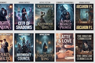 design KDP kobo paperback kindle romance urban fantasy gothic fiction book cover