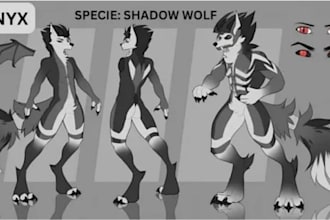 fursona ref sheet furry reference sheet anthro ref sheet furry ref sheet sfw oc