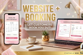 build a website with an online booking and appointment system