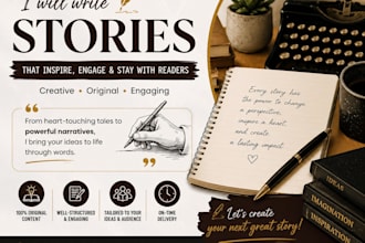 write engaging and creative stories for you
