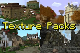 create high quality minecraft resource, texture pack, guis with custom design