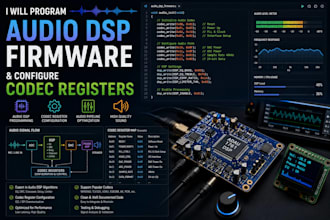 program audio dsp firmware and configure codec registers