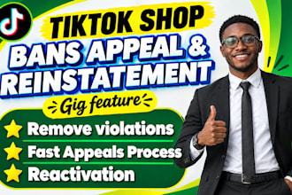 reinstate permanent tiktok shop bans and appeal tiktok violations or suspensions