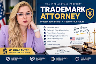intellectual trademark property filing, patent search, trademark attorney
